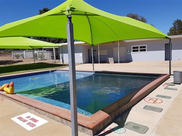 Uralla Swimming Pool - Under shade sail