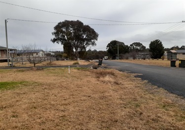 Roman Street, Uralla - Offset level pegs set out installed for kerb and gutter alignment.jpg