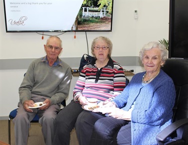 Trio of volunteers